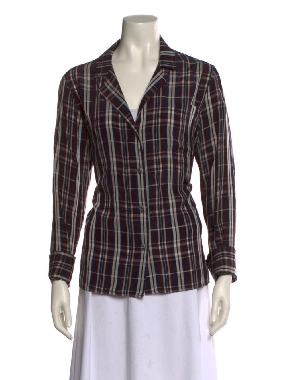 Jenni Kayne plaid button down, size Small